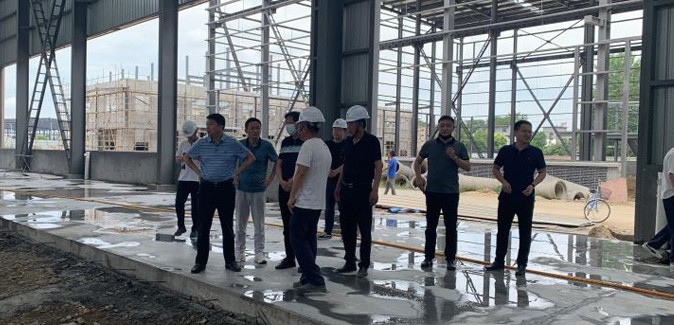 戰(zhàn)高溫 斗酷暑 星夜兼程推動安東國瑞裝配式建筑產業(yè)示范基地項目建設